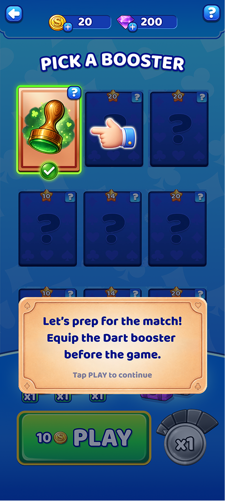 Pick a booster — first time