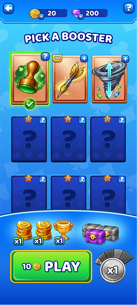 Pick a booster — every subsequent time