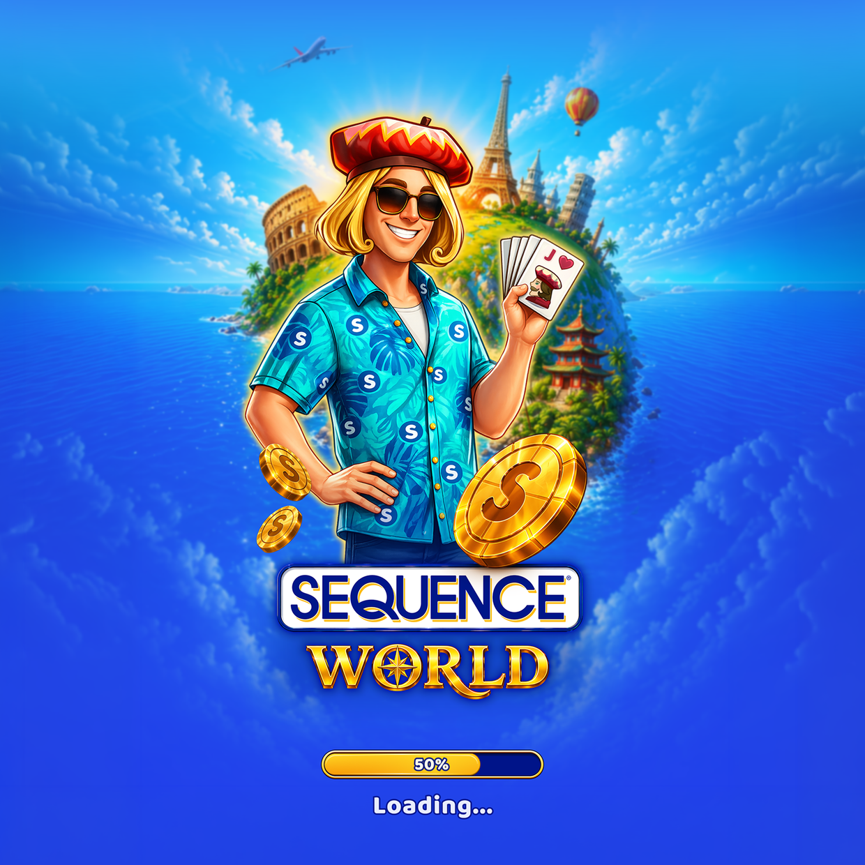 Sequence World splash screen art