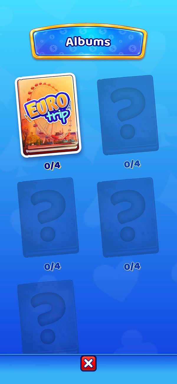 Albums screen